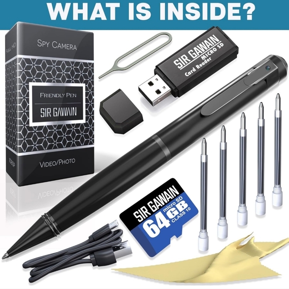 Mini Body Camera Pen 1080p & 64GB Micro SD - Picture 6 of 7